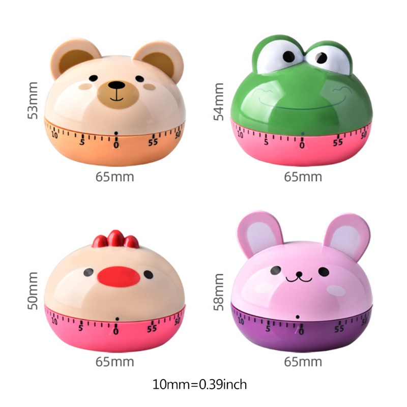 Animal Timer Digital Kitchen Countdown Clock Cute Animal Fruit Alarm ...