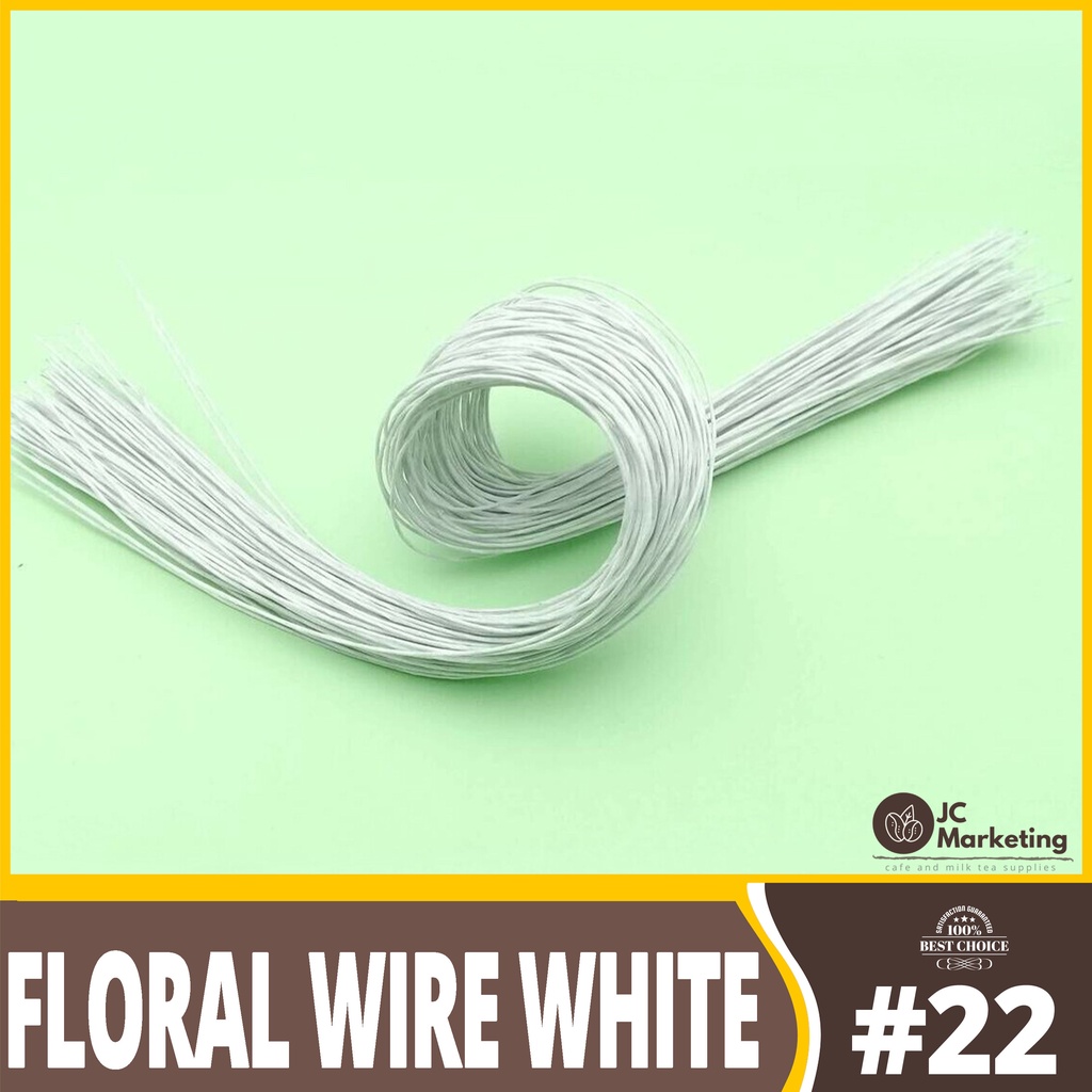 Floral Wire White 22 (Mgl) l Packaging l Ribbons Shopee Philippines