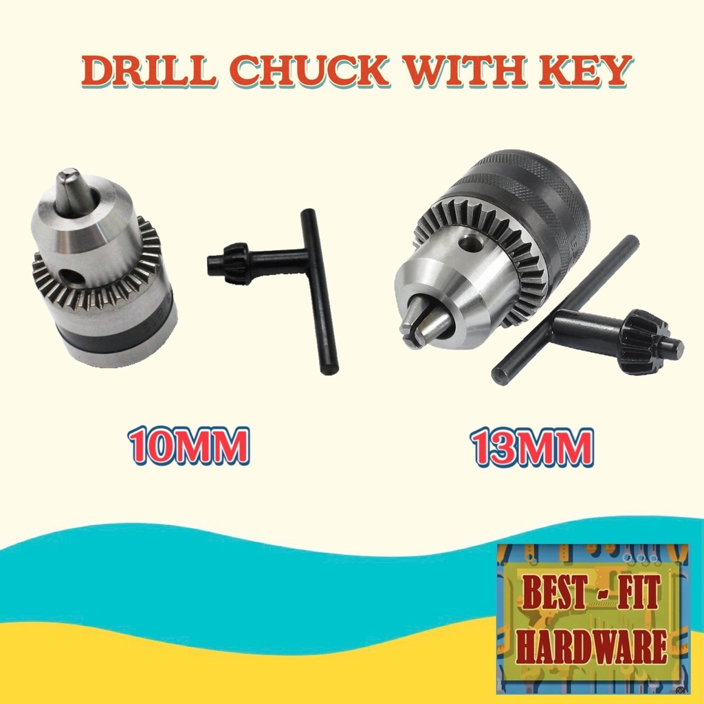 DRILL CHUCK HEAD WITH KEY 10MM & 13MM Shopee Philippines