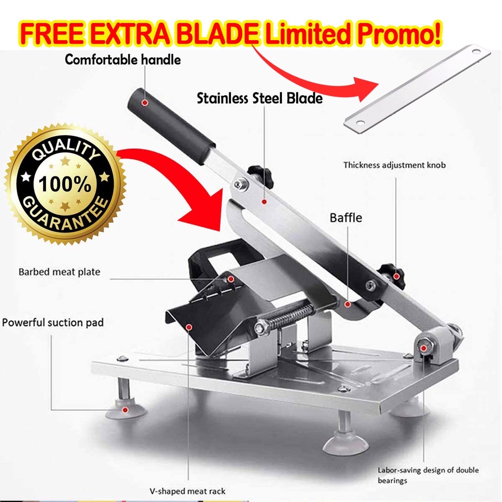 Free Extra Blade Samgyupsal Thin Meat & Food Slicer Shopee Philippines
