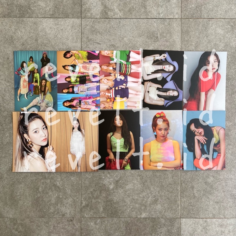 Red VELVET IRENE SEULGI YERI OFFICIAL POSTCARD (icc red summer rbb day ...