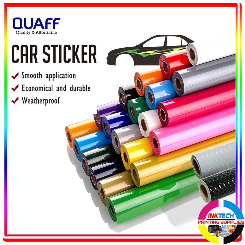 1 Roll QUAFF CAR Sticker 24inches x 10 meter | Shopee Philippines
