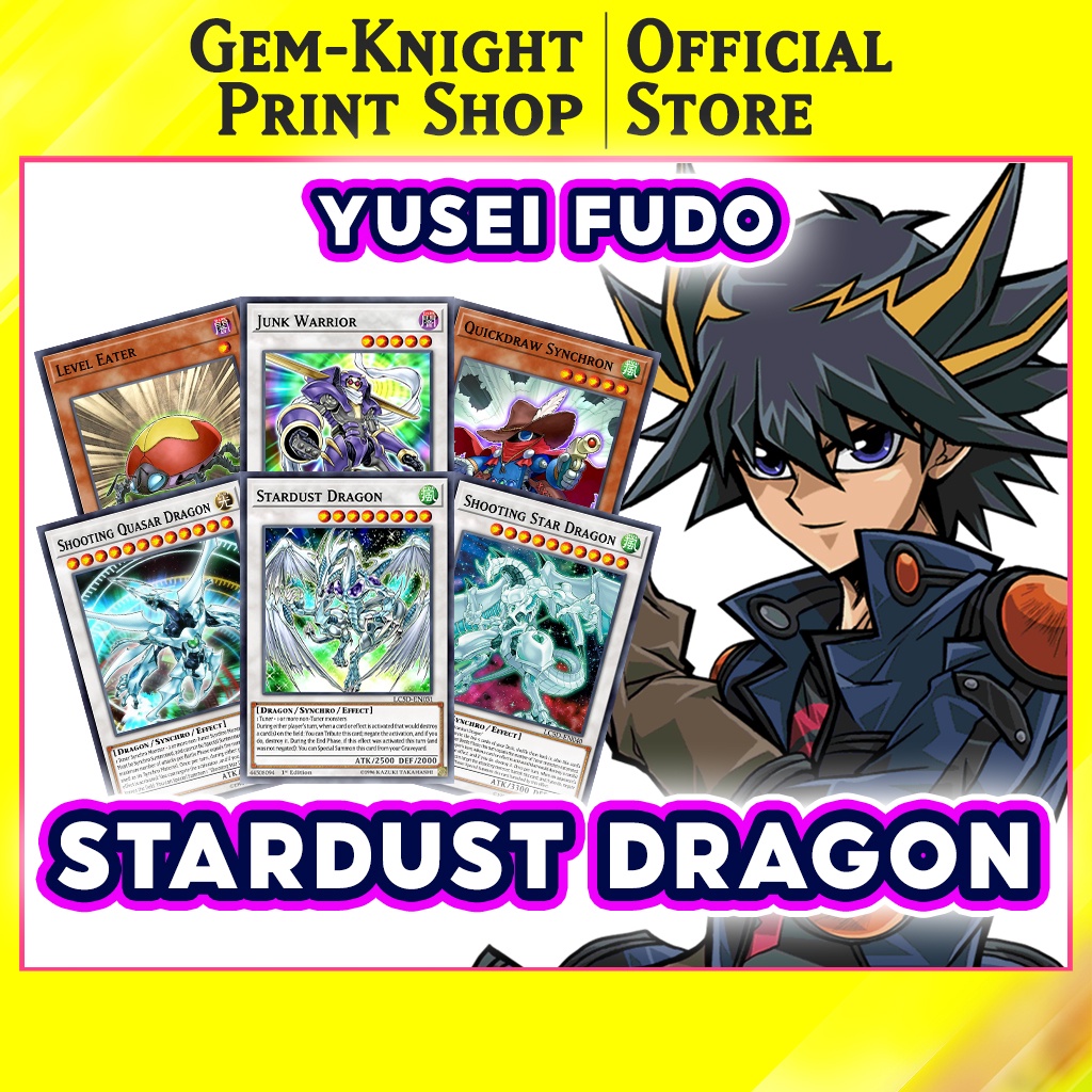 Printed Cards] Yugioh Deck - Stardust Dragon - Yusei Fudo Deck Board Games  Card Games | Shopee Philippines