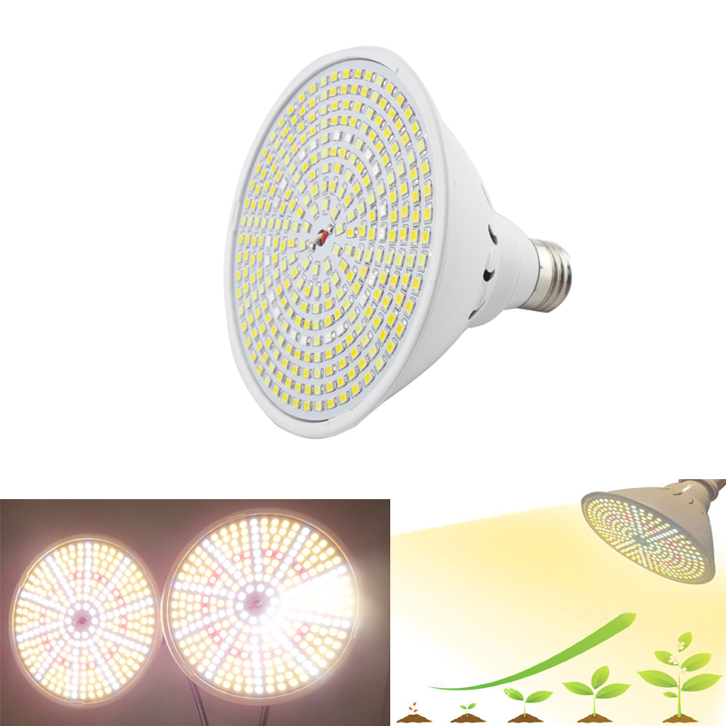 Full Spectrum 12W 290 LED Plant Grow Light Bulb Greenhouse Sunlight ...