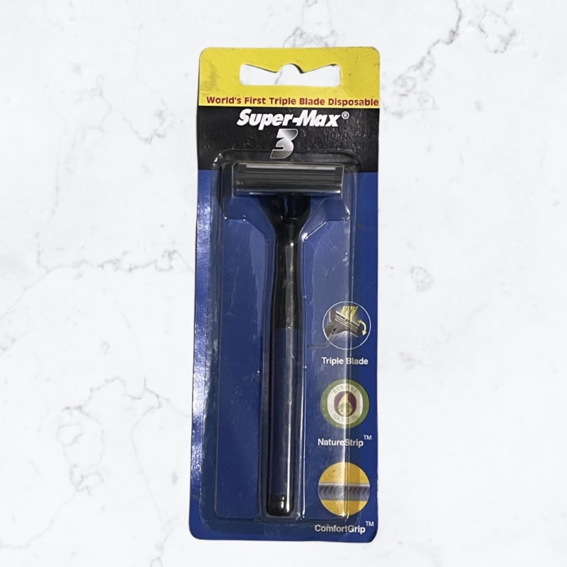 Supermax Disposable Razor Triple Blade Shaver | Shopee Philippines