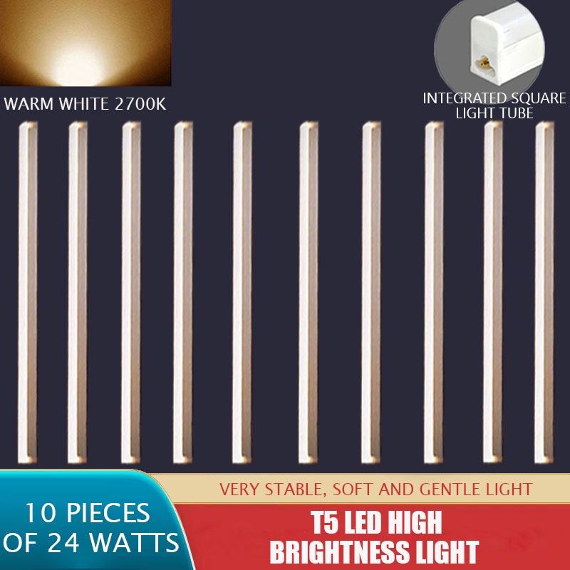 T5 LED Tube Light Warm White / Daylight Long Lasting T5 Light 5W / 10W / 16W /24W [5 Years ...