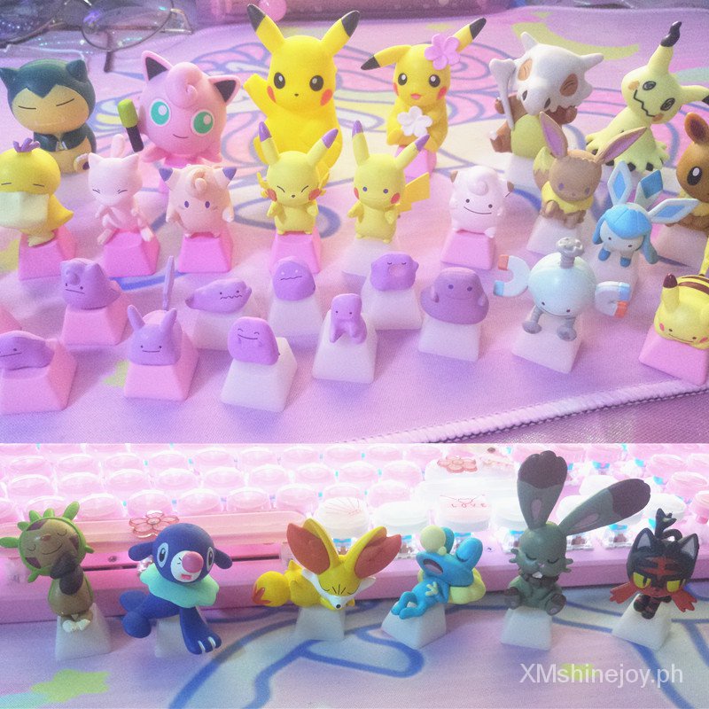 Pokemon Pokemon Pokémon Mechanical Keyboard Pikachu Unique Keycap Three ...