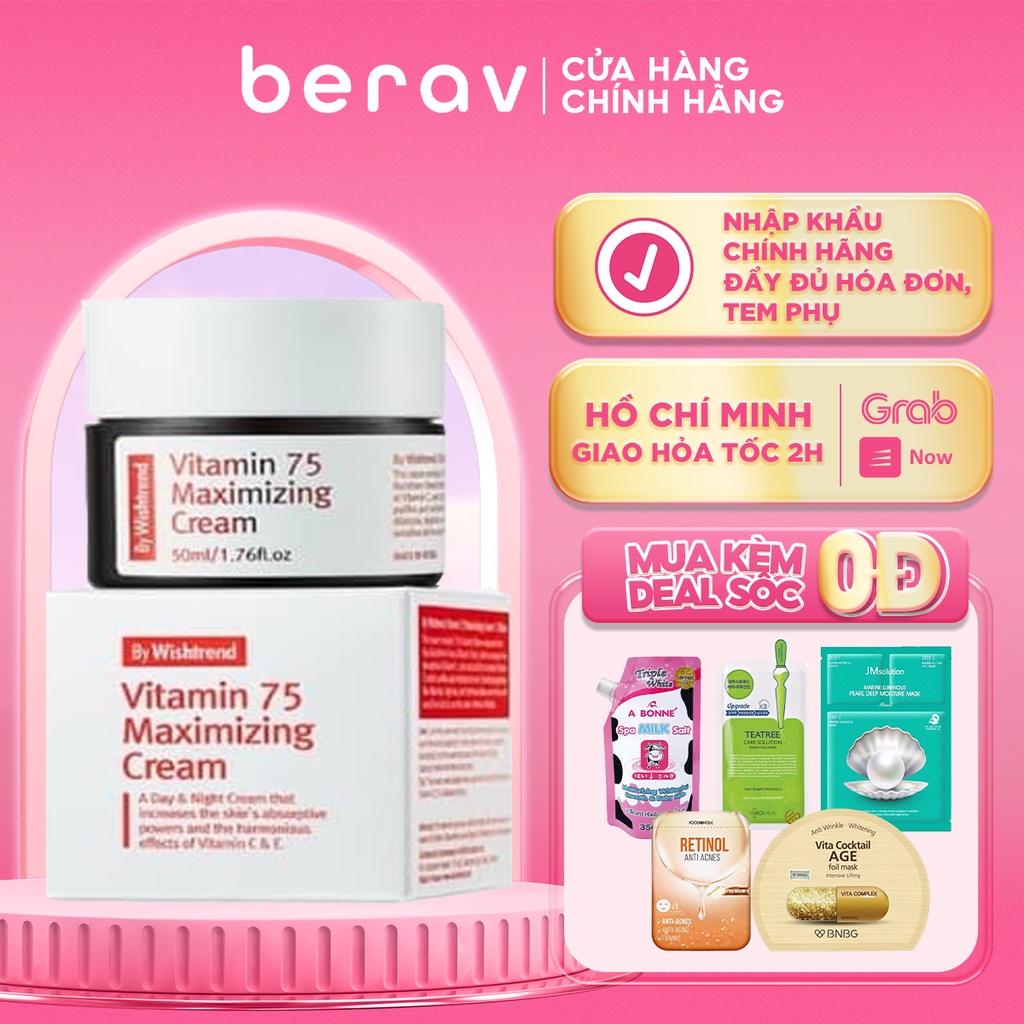 By Wishtrend Vitamin 75 Maximizing Cream 50ml | Shopee Philippines