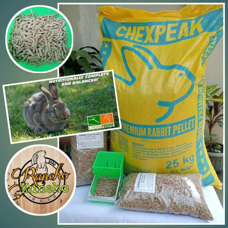 3 kilos RABBIT FEEDS BREEDER MAINTENANCE CHEXPEAK PREMIUM Shopee Philippines