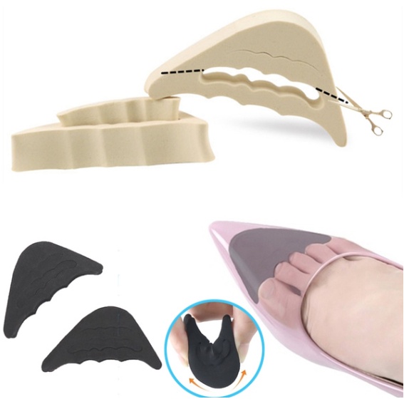 Women High Heel Half Forefoot Insert Toe Plug Insoles Cushion Pain ...