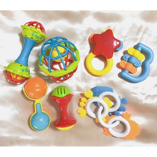  10pcs Baby Rattles Toys Set, Infant Grab Shake Rattle,  Sensory Teether, Babies Development Learning Music Toy, Newborn First  Birthday Easter Gift 0 1 2 3 4 5 6 7 8 9 10 12 Month Boy Girl