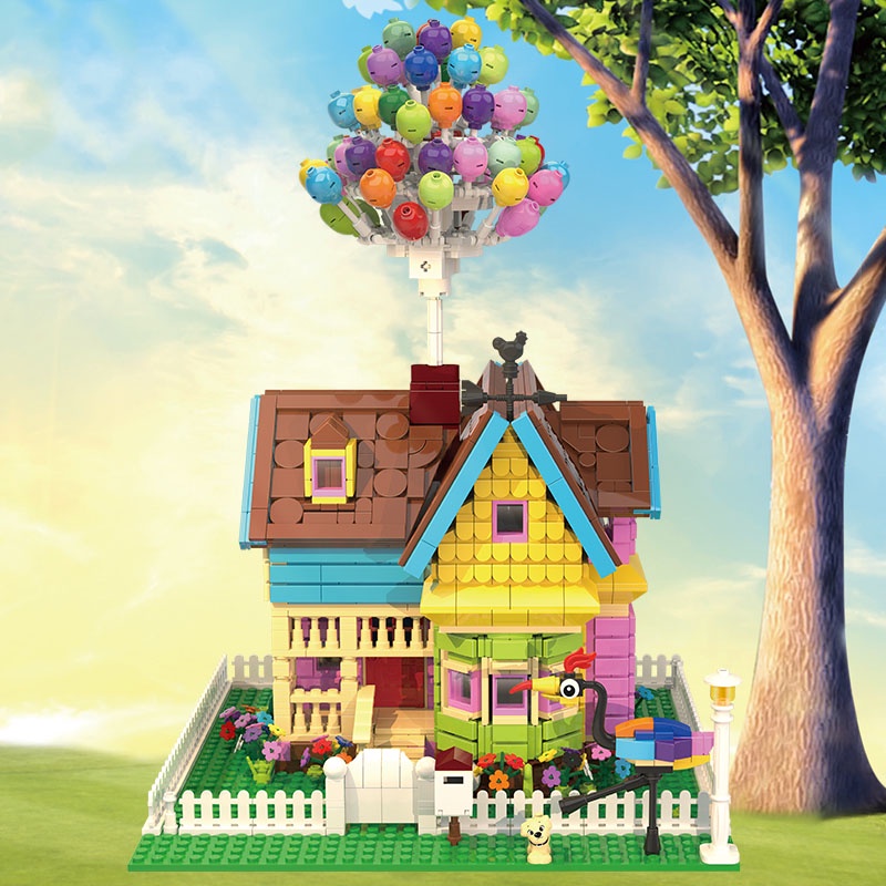 【Ready Stock】 LEGO Up Balloon House 1887 PCS bricks children toys ...