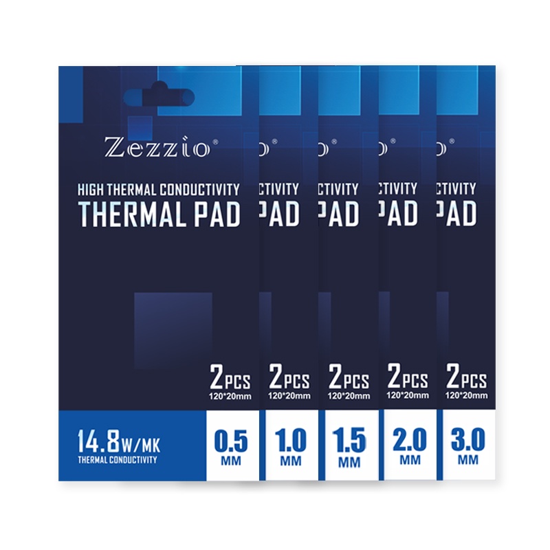 Zezzio Thermal Pad High performance 14.8W/MK Motherboard Mining CPU GPU