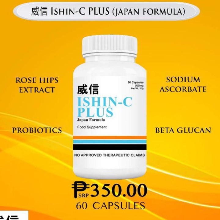 SALE!! Authentic Ishin-C Plus Japan Formula 60caps 500mg Whitening with ...