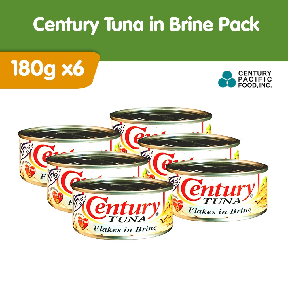 Century Tuna in Brine 180g Pack of 6 Shopee Philippines