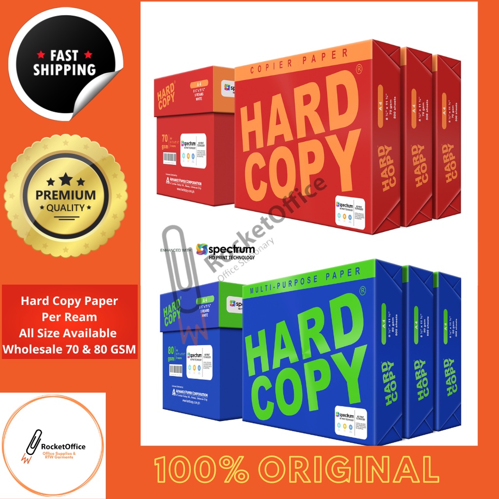 Hard Copy Bond Paper Advance Hardcopy Papel Shortlonga4 70gsm80gsm Substance 20 And 24 Original 1433