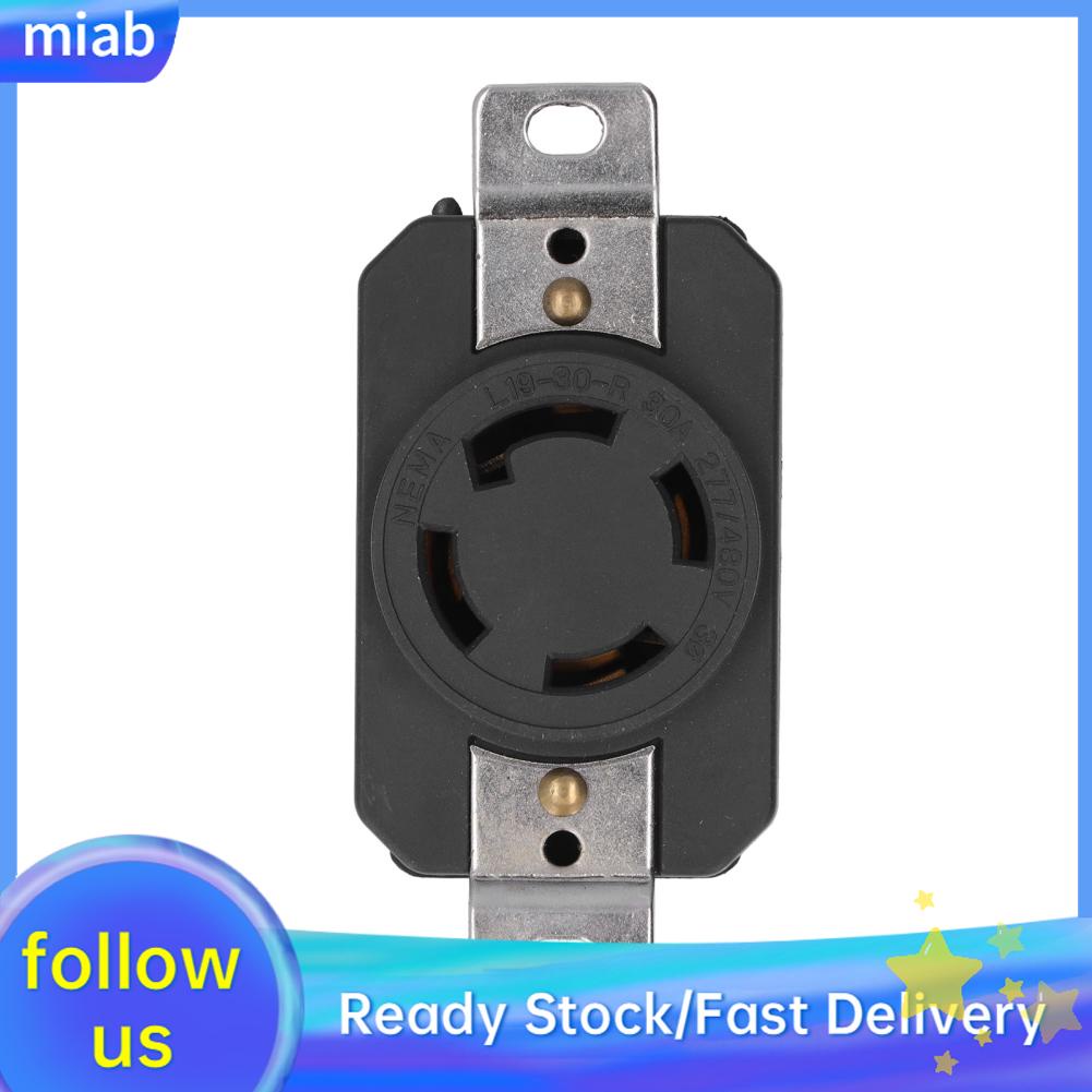 Maib Black 30A American Female Male Wired Lock Connector US industry