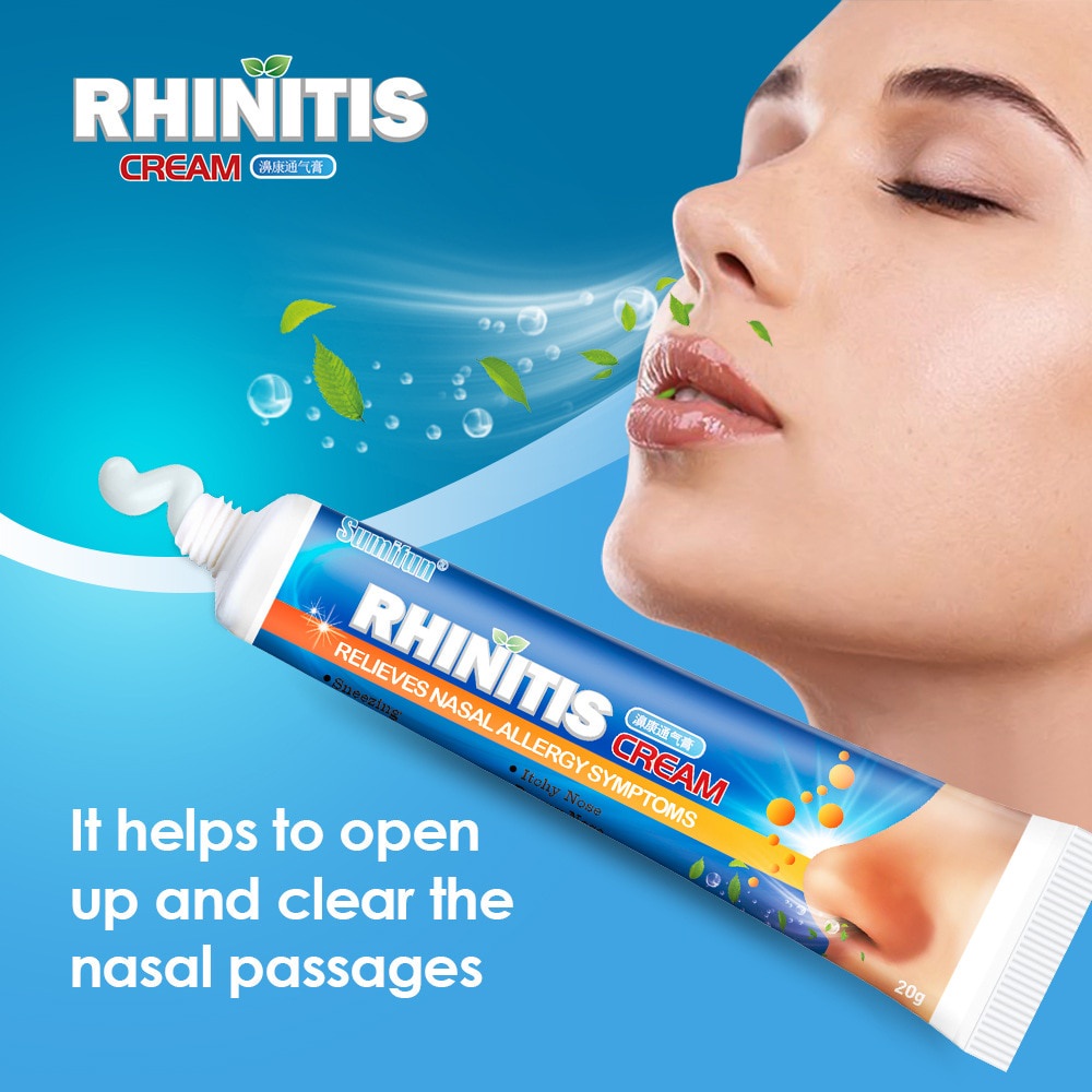 Relieves Nasal Allergy Symptoms Rhinitis Cream Nasal Inhaler Cream