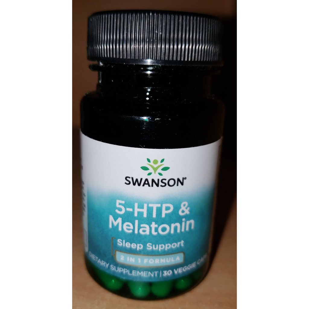 5HTP 50mg. and Melatonin 3mg. 30 capsules EXPIRY Jan. 2025 Swanson
