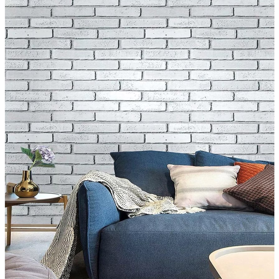 Hub Wallpaper Brick Design Pvc Waterproof Self Adhesive Wall Sticker 