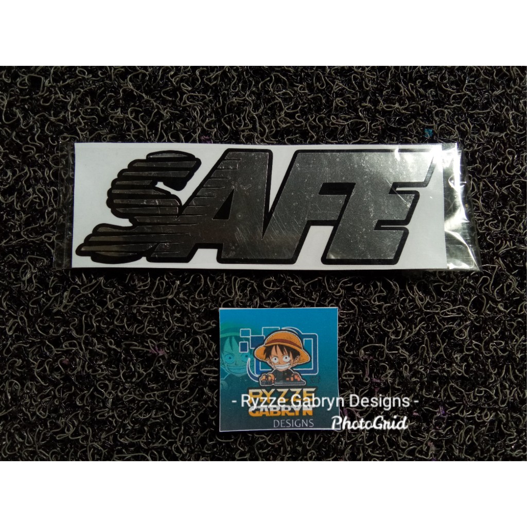 Safe Silver Cutout Sticker | Shopee Philippines