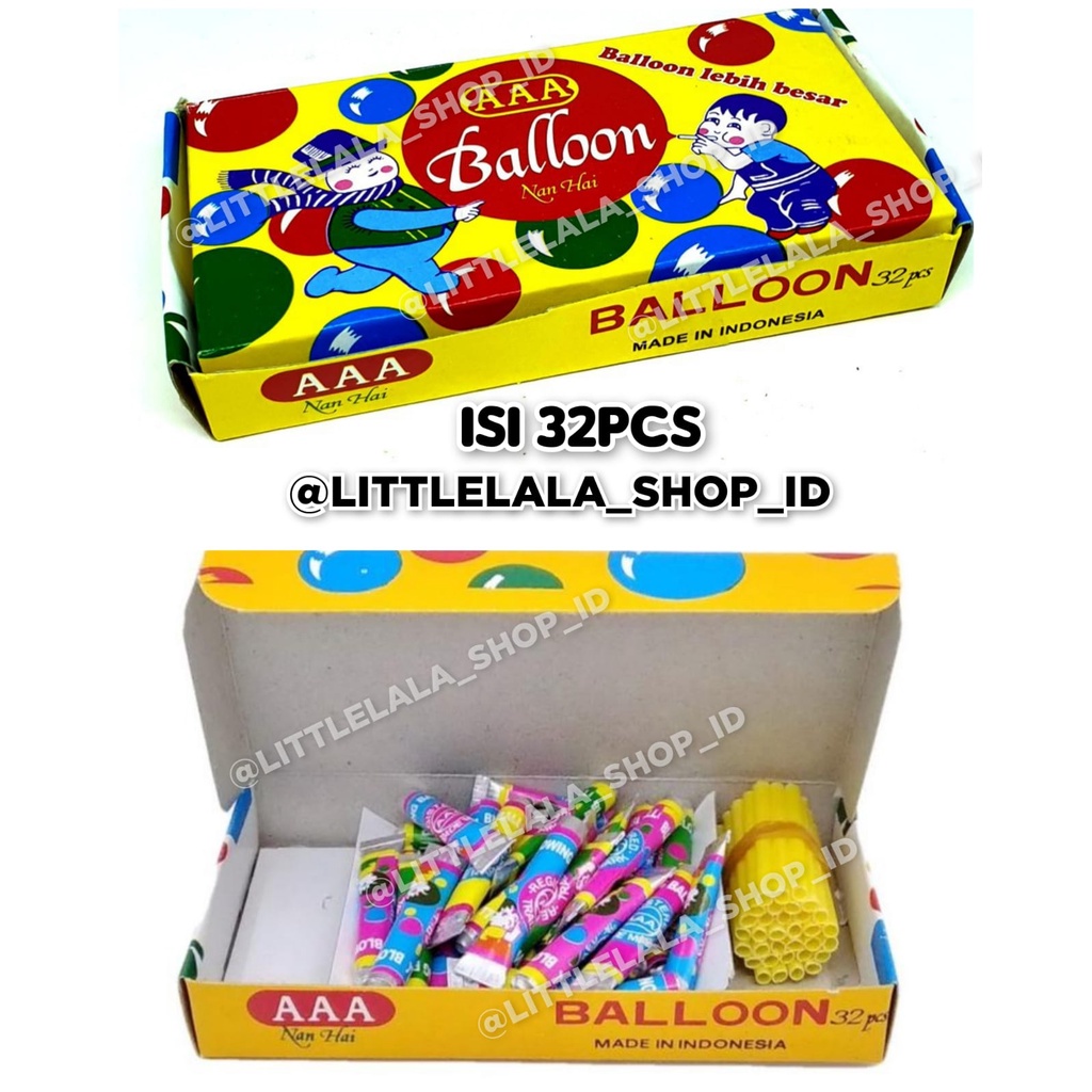 Vintage toothpaste inflatable balloons, contents 32 pcs per box ...