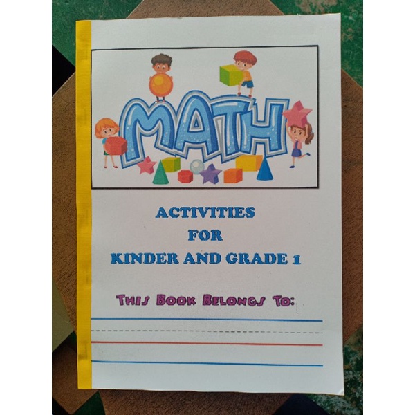 MATH ACTIVITIES FOR KINDER AND GRADE 1(80 pages) | Shopee Philippines