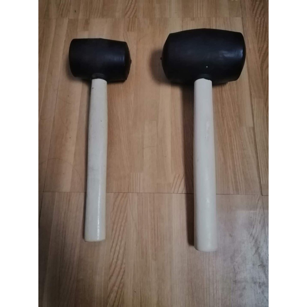 Rubber Mallet Tile Setter Wood Handle Hammer | Shopee Philippines