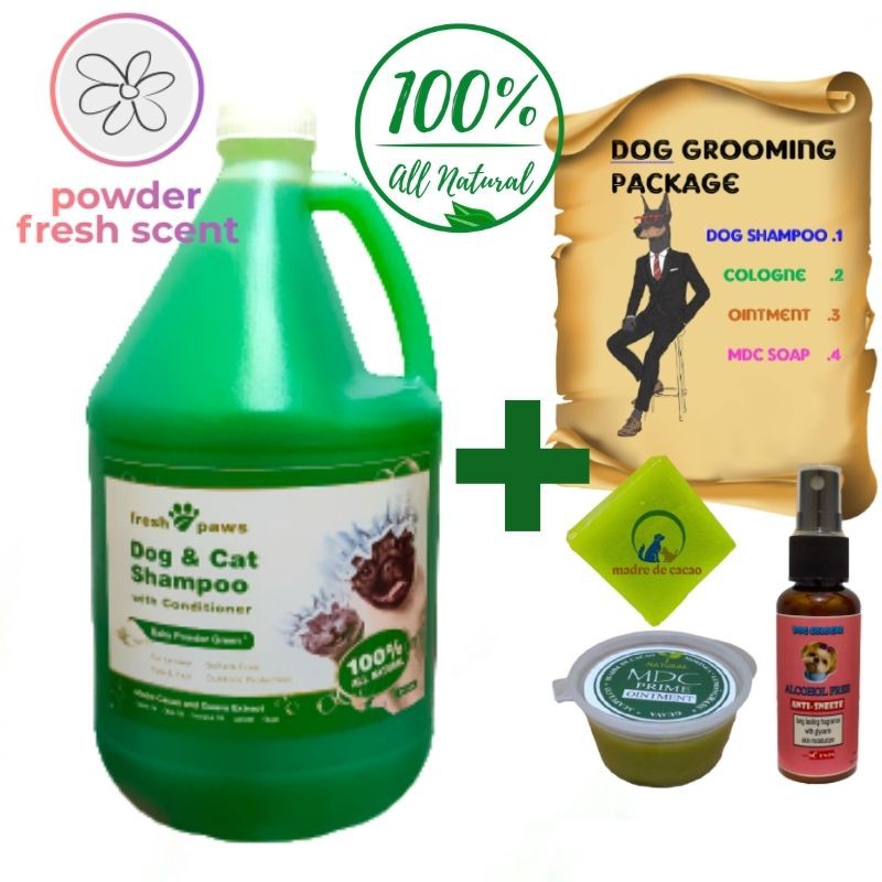 Powder Fresh Scent, Dog Shampoo and Conditioner, Dog Ointment, Dog Soap