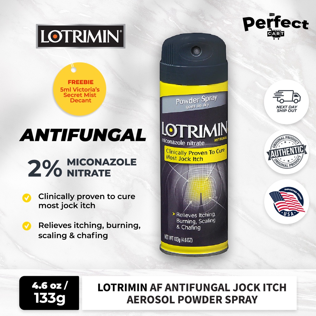 Lotrimin AF Antifungal Jock Itch Aerosol Powder Spray, Super Size 4.6 oz Shopee Philippines
