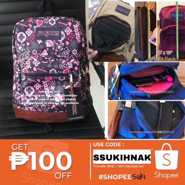 Jansport Bag Made in Bataan Shopee Philippines