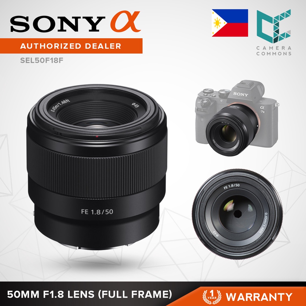 Sony Lens FE 50mm F1.8 FF Full Frame SEL50F18F | Shopee Philippines