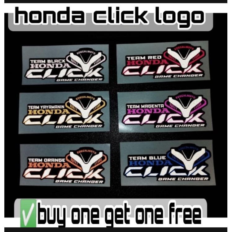 HONDA CLICK GAME CHANGER 3M REFLECTORIZE LOGO | Shopee Philippines