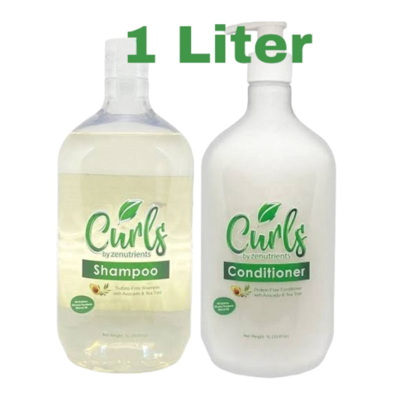 Curls by Zenutrients Shampoo and Conditioner Liter size Shopee Philippines
