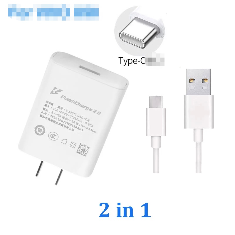 VIVO Y11 Y1S Y91 V23E V21 33W Vooc Type C Fast Charger Cable 5V 2A