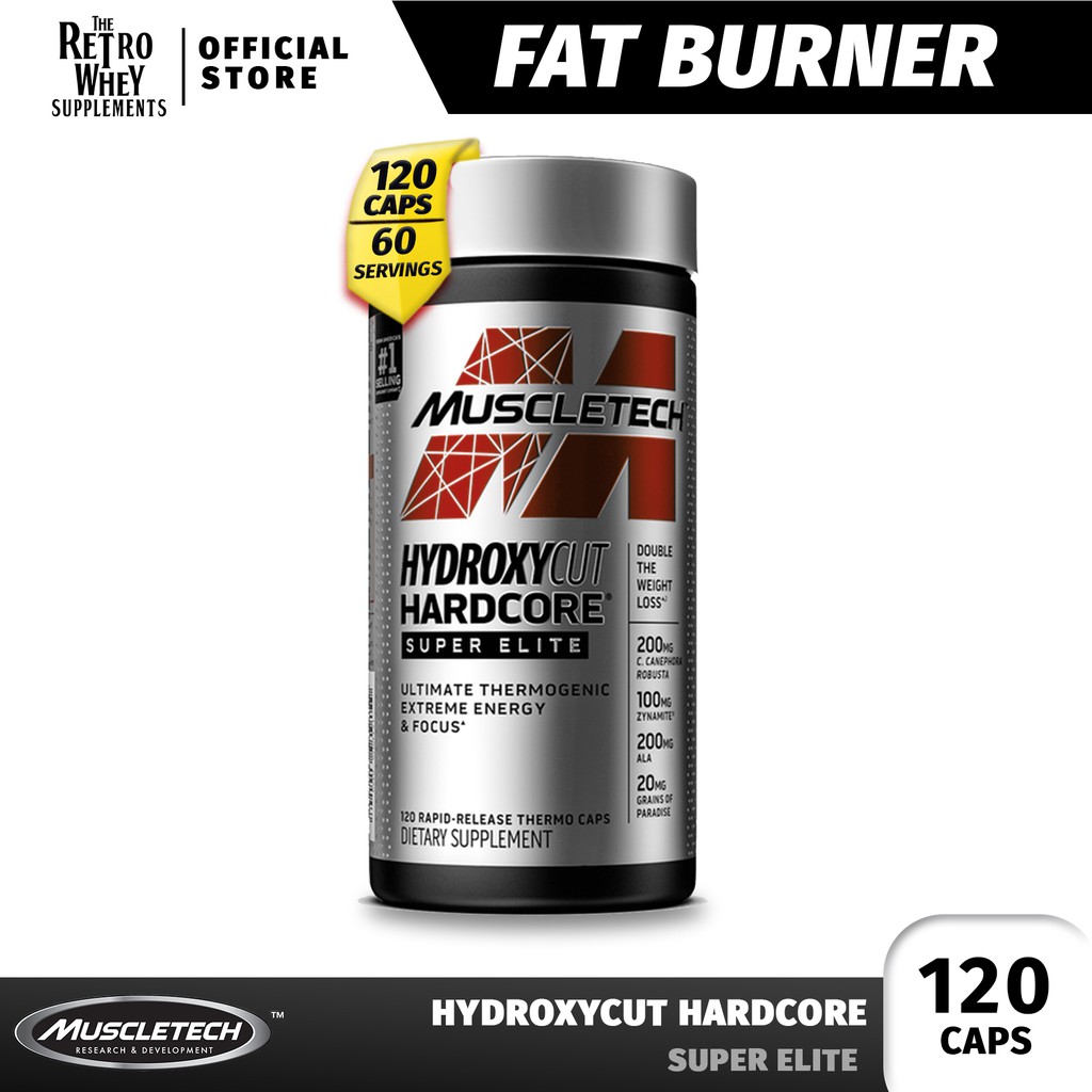 NEW MuscleTech Hydroxycut Hardcore Super Elite 120 caps Weight