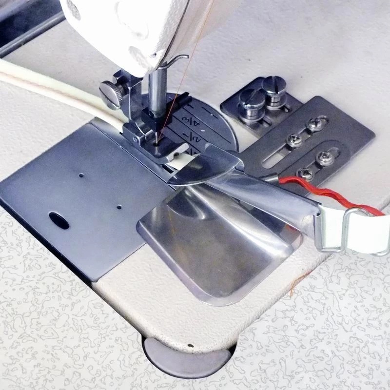 Adjusting Piping Folder Rope Cylinder Welting And Hemming Presser Foot