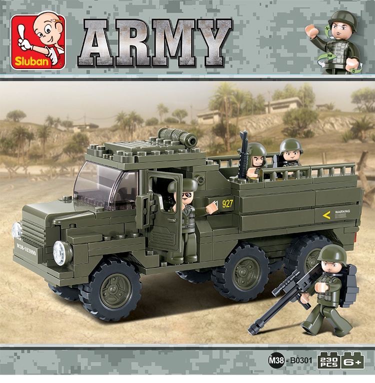 Sluban Building Blocks Army Apc. Educational Kids Construction Kits ...