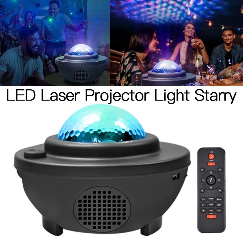 LED Laser Projector Light Starry Sky Water Waving Romantic USB ...