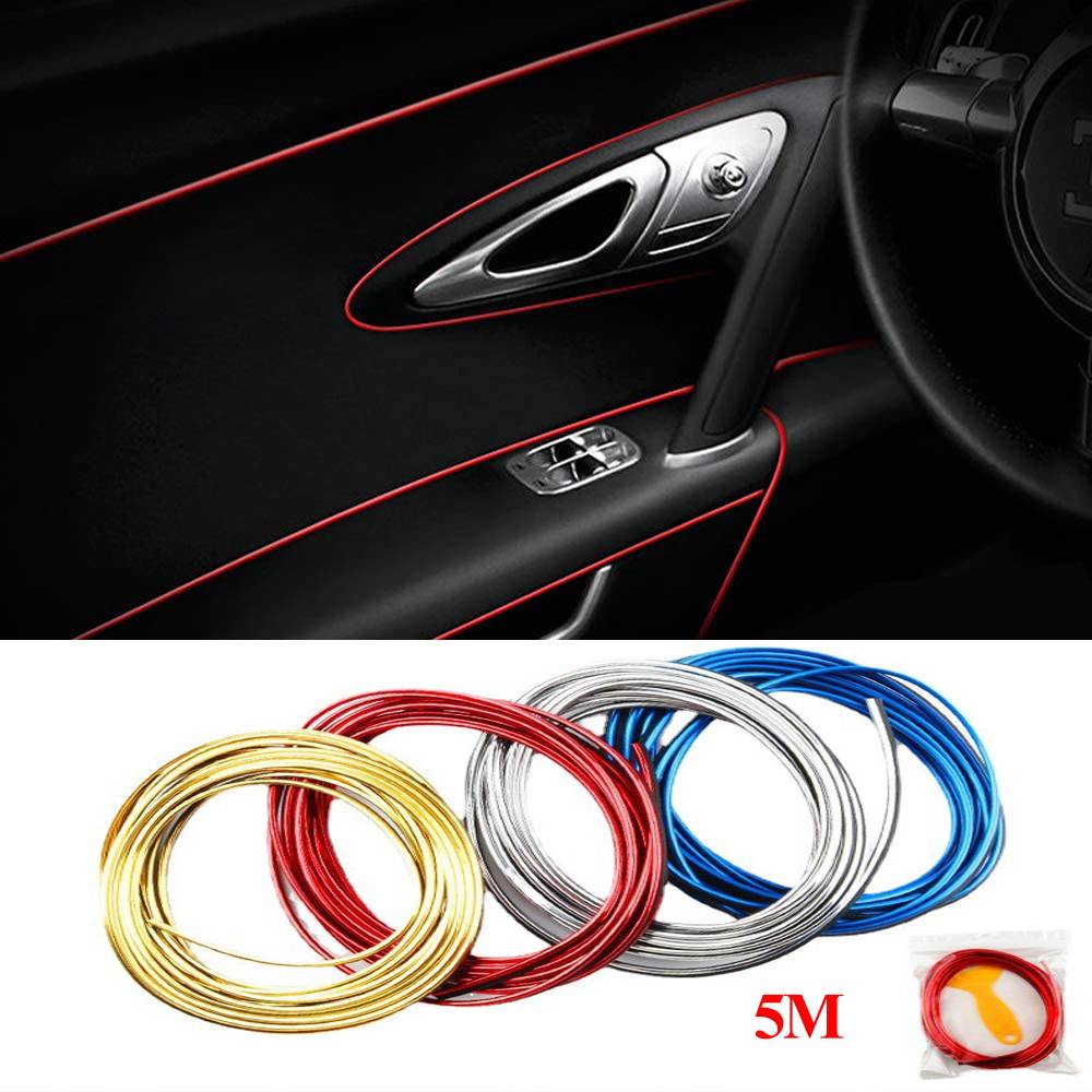 Car Interior Moulding Trim, 3D DIY Color Film Accessories Exterior ...