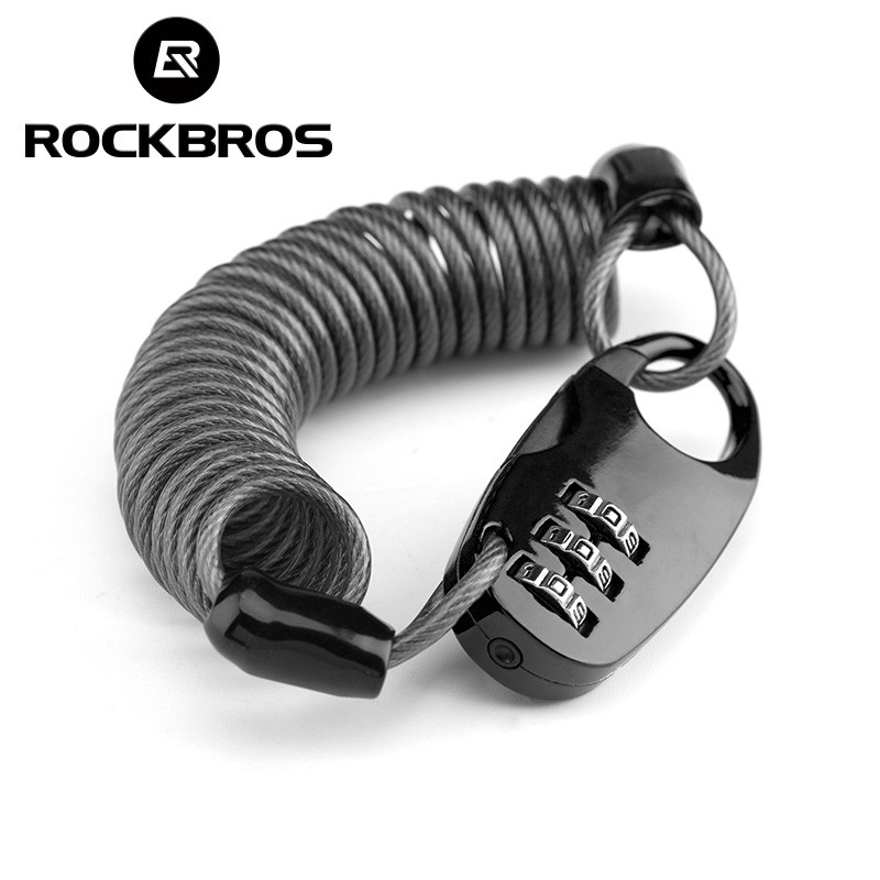 PH Delivery ROCKBROS Bike Mini Helmet Lock Portable Zinc Alloy Lightweight Convenient Anti theft Cycling Bike Accessories