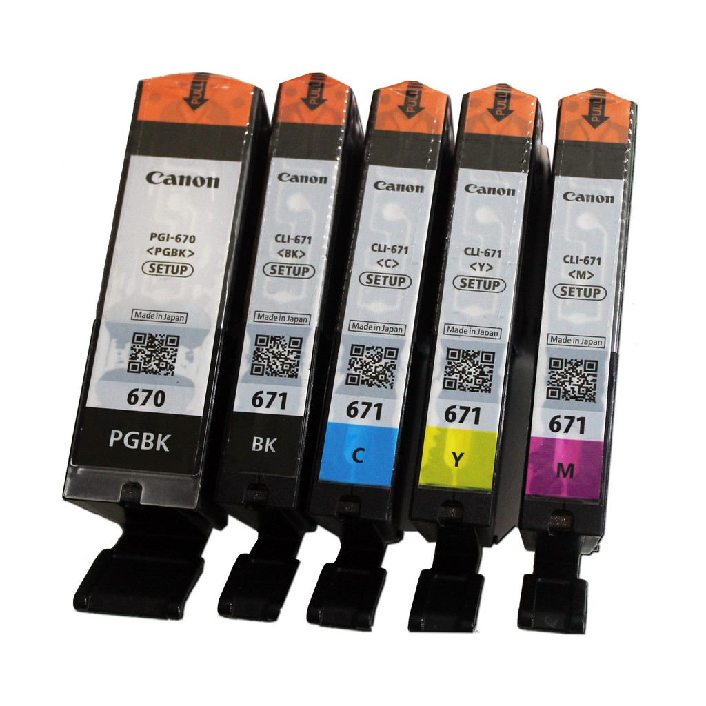 Genuine Canon Pgi 670 And Cli 671 Ink Cartridges For Mg5760 Shopee Philippines 4652