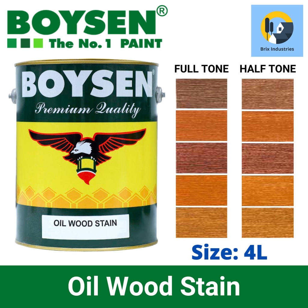 Boysen Oil Wood Stain 4 Liters (Gallon) For Interior Woodworks Wood