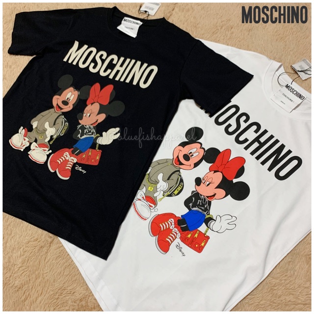 Moschino Disney Mickey and Minnie Shirt Shopee Philippines