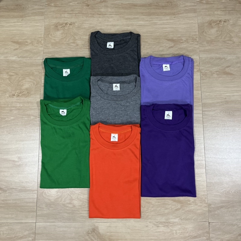 Flipper Round Neck Tshirt shirt-Dark Colors(Lavander,E.Green,Orange ...