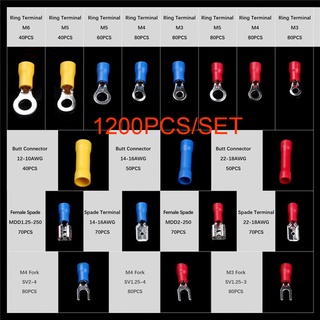 258/280/480/720/1200PCS Electrical Wiring Terminals Set Kits Insulated Crimp Spade Ring Assorted Electrical Wiring Terminals Electrical Wiring Connectors 5f7a8f2e8e8d908af8731725