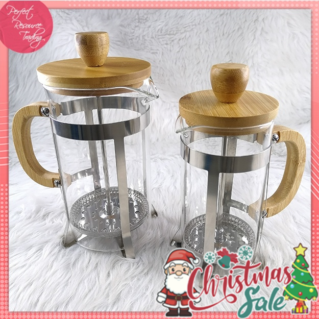 Bamboo French Press Personalized Coffee Maker 350 ML / 600ML / 1000ML
