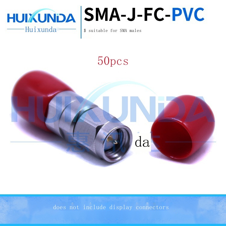 PVC dust cap Coaxial connector protective sleeve SMA/BNC/TNC/N black