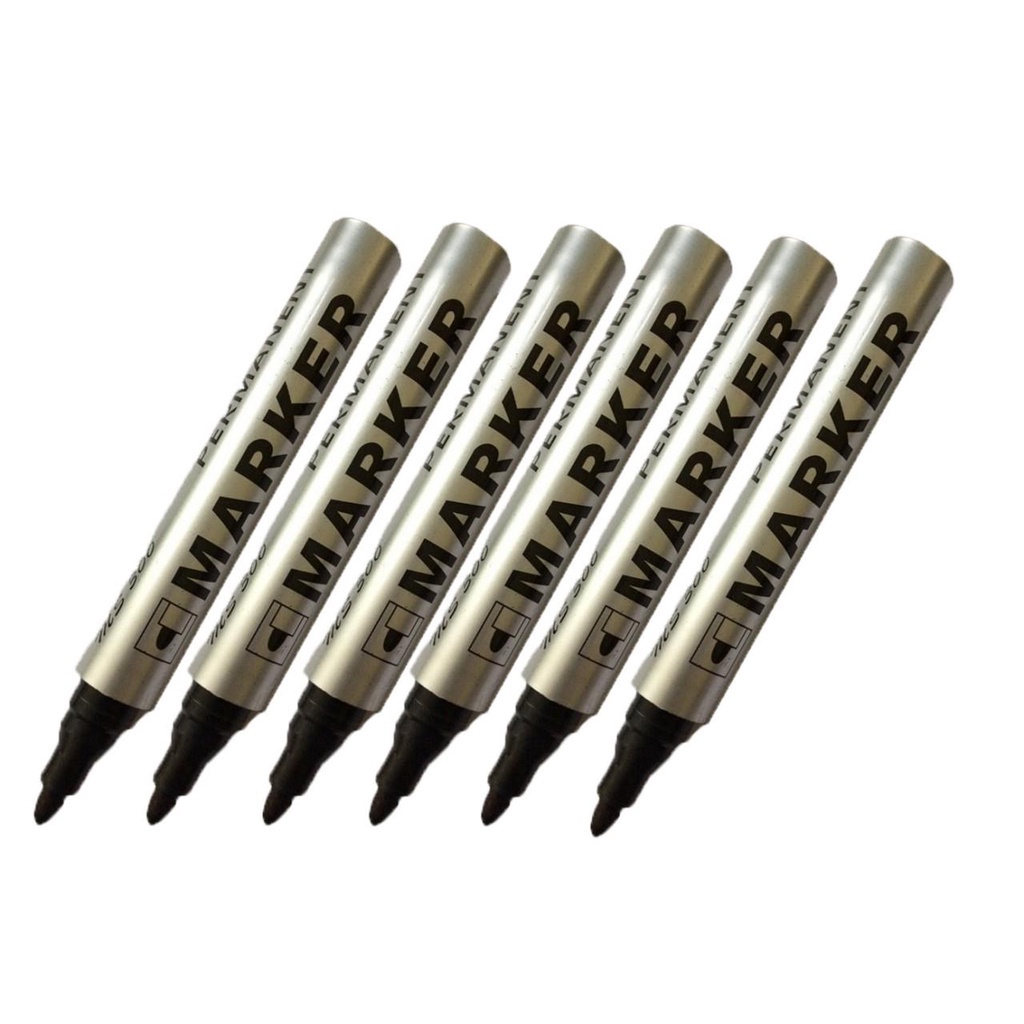 [12pcs/box] Bullet tip pentel pen permanent marker black stationary