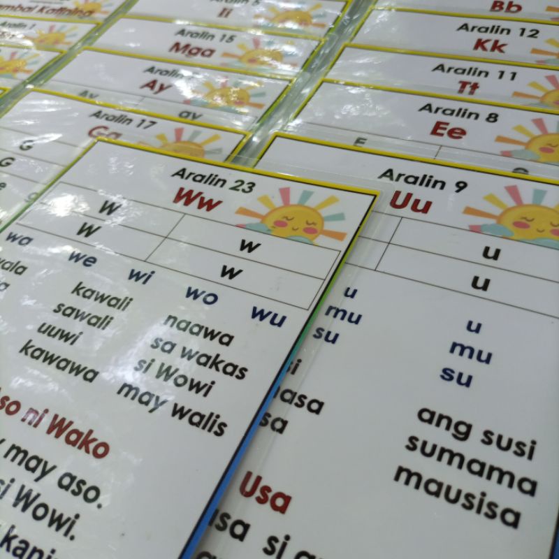 Laminated Babasahin 5R FILIPINO & ENGLISH SHORT STORIES Shopee